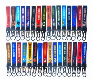 Fashionable NFL American Football Short Lanyard Phone Keychain Wristband Stylish Mobile Accessory for Soccer Fans