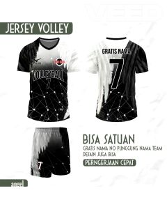 KAOS JERSEY VOLI FREE COSTUME GRATIS NAMA NO LOGO TEAM DAN NAMA TEAM (NEW-3)