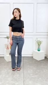 CUTBRAY JEANS WANITA WARNA ABU // Highwaist Cutbray Jeans Wanita kekinian Abu-abu