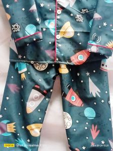 Piyama anak cowo lengan panjang motif angkasa