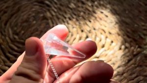 Con lắc cảm xạ đá thạch anh - Công cụ phong thủy tâm linh và chiêm tinh học - LCX07