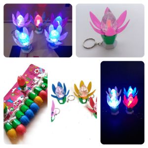 GK / GANTUNGAN KUNCI BUNGA LED / 1 PCS
