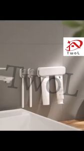 TWOL 1pcs Toothbrush Holder Wall-mounted Punch-free Toothbrush Storage Rack Household Hanging Clip Storage