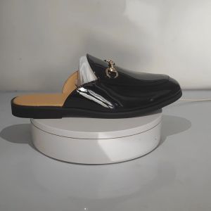 Premium Import Klasik Sepatu Leather Flats Loafers Slides Mules Pria Selop Santai Casual Tanpa Tali Cowok Murah Keren Pantofel