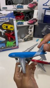 Mainan Pesawat Pull Back Bodi Alloy Mainan Miniatur Airbus A380 Boeing 777 Diecast Airplane 2Pcs Set