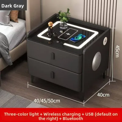 Smart Luxury Lockable Multifunctional Wireless Charging Nightstand