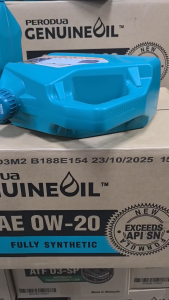 PERODUA FULLY 0W20 3L ALZA BEZZA ARUZ MYVI ATIVA AXIA ENGINE OIL SAE FULLY SYNTHETIC MINYAK HITAM 0W20