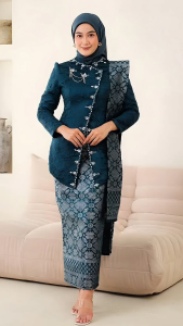 Baju Kebaya Wanita Bridesmaid Ayu Janggan Kebaya Wisuda Lamaran Tunangan Pesta pernikahan Emerald