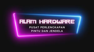 ALAM HARDWARE Paket 2 Pasang Gagang Pintu Type Suling SPB Marun Dengan 1 Set Body Kunci Handle Pintu Tarikan Pintu