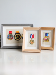 Huy Chương Vàng Giải Thưởng Giấy Chứng Nhận Hộp Hiển Thị Khung Treo Tường Xả Kho Cho Huy Chương Phù Hiệu A4 Tủ Trưng Bày Trang Trí Nhà