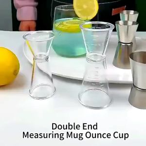 20/40CC Double Clear Jigger Measuring Cup Scale Measuring Cup For 100ml Milktea Measuring Pitcher