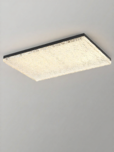 FANZHEN | Minimalist Italian Crack Ice Pattern Platinum Resin Ceiling Light