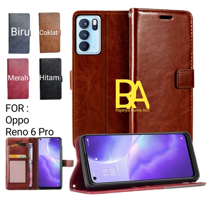 Flip cover Oppo Reno Pro Sarung Casing flip dompet