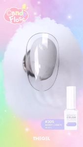 "Candy Flos Edition 5 color - The gel": Set sơn gel The gel cao cấp Hàn quốc với 5 màu pastel mềm mại và tinh tế Bền Độ bóng cao