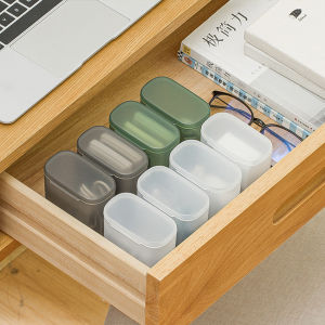 Ins Travel Kotak Penyimpanan Kecil Multifungsi Wire Cable Storage Box Portable Headphone Charger Kabel USB Perhiasan Koin Organizer Bin Laci Makeup Lipstik Tempat Penyimpanan