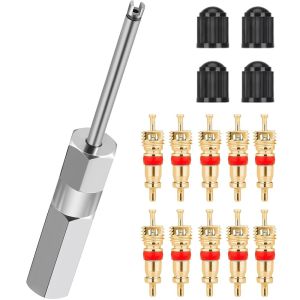 Tire Valve Stem Removal Tool Copper Valve Core Car Motorcycle Bike Tire Valve Core US Vacuum Tyre Valve Stems Core Remover