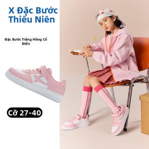 XTEP | Giày Vải Nữ Trẻ Em Nhẹ Chống Trượt