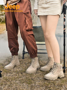 จี๊ป | รองเท้าเดินป่าทรงหุ้มข้อสูงแบบกันลื่นระบายอากาศได้ดี เหมาะกับฤดูใบไม้ร่วงและฤดูหนาว รองเท้าบู๊ตแมร์เต้นท์สำหรับคู่รัก เจพ์ แบรนด์อเนกประสงค์