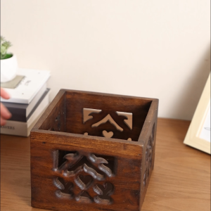 หน้าแรกห้องนั่งเล่นโต๊ะถังขยะขนาดเล็กไม้เนื้อแข็งวินเทจจีนมูลค่าสูงกล่องเก็บตารางสี่เหลี่ยมตารางไม้ตะกร้ากระดาษ