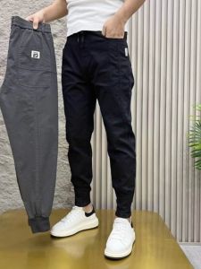 2024 New Summer Mens Slim Fit Casual Pants Black Versatile Trousers Youthful Energy Workwear High Elasticity Anti-Wrinkle