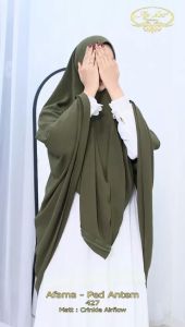 BISA COD Hijab Instan Jumbo Kepala Pet Antem Kode AFAMA Bahan Kringkel Premium By Ory AjeZas Collect