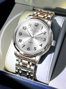 Taxau | Mechanical Style Quartz Mens Watch for Middle Aged and Elderly