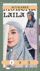 Acukabee - Mukena Dewasa Premium Rayon Motif Traveling Fullset Tas dan Sejadah