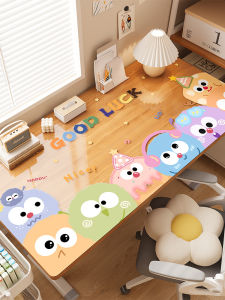 Cartoon Dopaamine Transparent Desk Mat Children Writing Desk Protective Study Special Purpose Table Surface Pad Home Fabric
