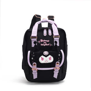 Cute Large Capacity Donut Cinnamon Dog Backpack for Middle And Primary School Students Waterproof Nylon Shoulder Bag with Computer Pocket
