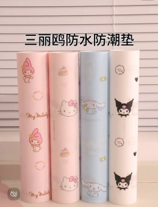 Sanrio Non Slip Drawer Mat Shelf Liner Cabinet Pad Rubber Kitchen Cupboard Mat Coasters