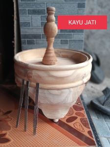 TEBOK PLECI HOLOPET UK.23CM KAYU JATI