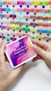 limegirl | LIMEGIRL 6 Color Gradient Painting Gel Nail Art Design DIY Air Cushion Gradient Gel for Nail Print Pattern Gel Nail Polish