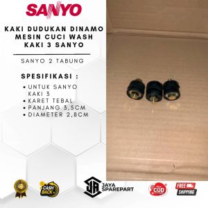 Kaki Dudukan Dinamo Mesin Cuci Wash kaki 3 Sanyo | Satu Set