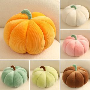 18cm/7.09in 3D Pumpkin Pillow - Plush Fleece Floor Cushion for Halloween Decor Cozy Throw Pillow for Couch Party & Home Gifts