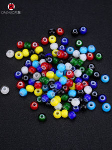 ลูกปัดลูกปัดแก้วสีขาว 8 มม. ลูกปัดลูกปัดทรงกลมทำมือสำหรับสร้อยข้อมือและสร้อยคอ อุปกรณ์ DIY ลูกปัดแบบมีหัวเข็มขัด