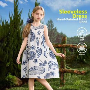 Ask Junior | Summer New Leisure Print Dress for Older Girls