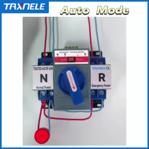 100% CU 2P 63A 230V MCB Type Dual Power Automatic Transfer Switch ATS For Generator Photovoltaic PV System