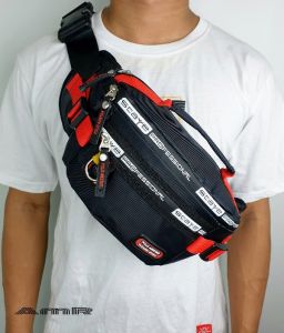Tas Selempang Pria POLO AMSTAR Multi Fungsi Waistbag Sporty