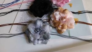 Ikat Pinggang Wanita Belt Rumbai Ikat Pinggang Kepang Besar Flower Fashion Belt