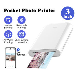 Xiaomi Pocket Photo Printer AR Printer 300DPI Portable Photo DIY Picture Printer 500mAh Bluetooth Inkless Printing