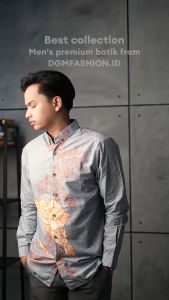 Dgm batik pria premium lengan panjang 1335