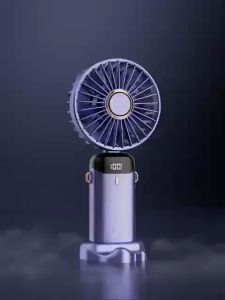 Kipas Angin Mini Portable USB 16000 mAh Kipas Lipat / Leher 5-Speed Wind LED Display Dengan Aromaterapi kipas mini Untuk Kantor Sekolah Olahraga Luar Ruangan