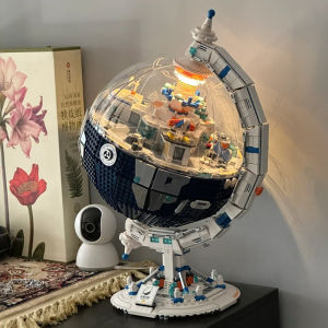 Educational Earth Globe Model Assembly Toy for Boys 6-12 Years Old Intelligent Development Childrens Gift Building Blocks