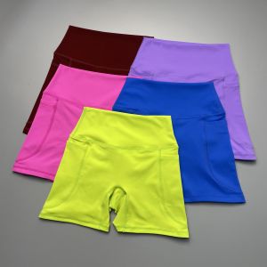 กางเกงโยคะแห้งเร็วเอวสูงสำหรับผู้หญิง กางเกงขาสั้น 3 ฟุต สำหรับวิ่ง ฟิตเนส ปั่นจักรยาน กระชับสัดส่วน ผ้าฝ้ายโพลีเอสเตอร์ ระบายอากาศได้ดี