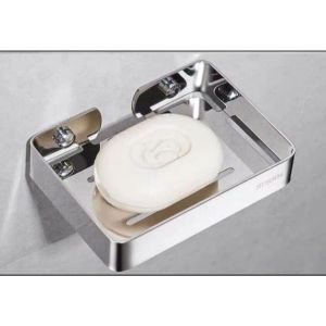 Accessories Shower Stand Home Plate Stainless Steel Bathroom Container Soap Holder Soap Dish Tray