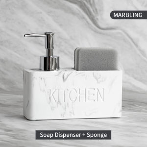 Modern kitchen accessories Soap Dispenser Set Liquid hand soap dispenser pump bottle brushes Holds and Stores Sponges Scrubbers