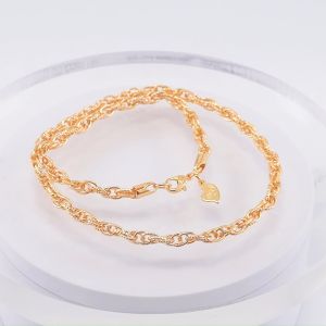 Hyl Jewelry 348N Kalung Titanium Wanita Karat Emas Silver Asli Panjang Muda Dan Anti Luntur