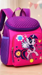 VIVIBAGS #W200 FASHIONS BAG NYLON MATERIAL SCHOOL BAGPACK FOR KIDS