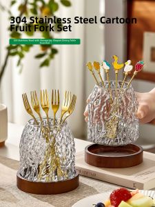 YAGANG | Elegant Fruit Fork Sets Stainless Steel