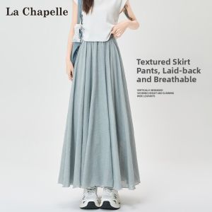 La Chapelle | Lightweight High-Waist Midi Skirt with A-Line Pleats
